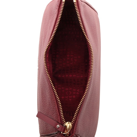 NWT Kate Spade Maroon Leather Crossbody Bag - Picture 6 of 8